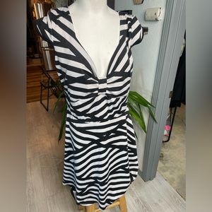 Stretchy cute striped dress